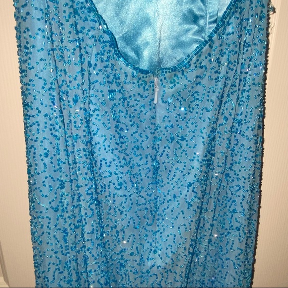 VTG SCALA Gown sequins medium 80s/90s - Picture 6 of 13